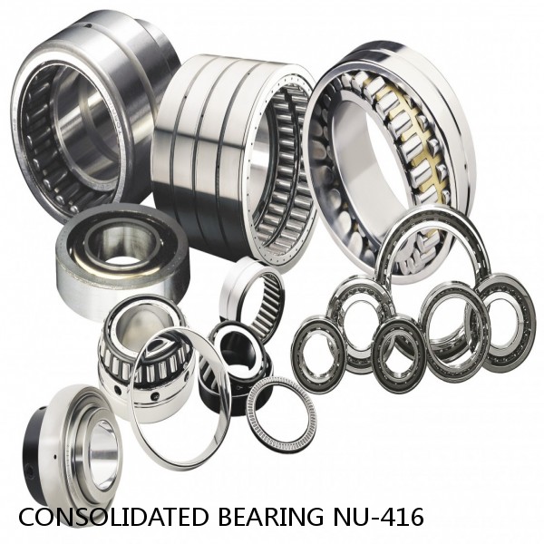 3.15 Inch | 80 Millimeter x 7.874 Inch | 200 Millimeter x 1.89 Inch | 48 Millimeter  CONSOLIDATED BEARING NU-416  Cylindrical Roller Bearings