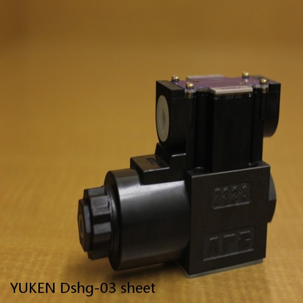 YUKEN Dshg-03 sheet Solenoid Directional Valve #1 small image