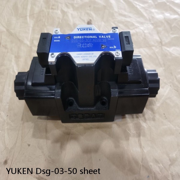 YUKEN Dsg-03-50 sheet Solenoid Directional Valve #1 image