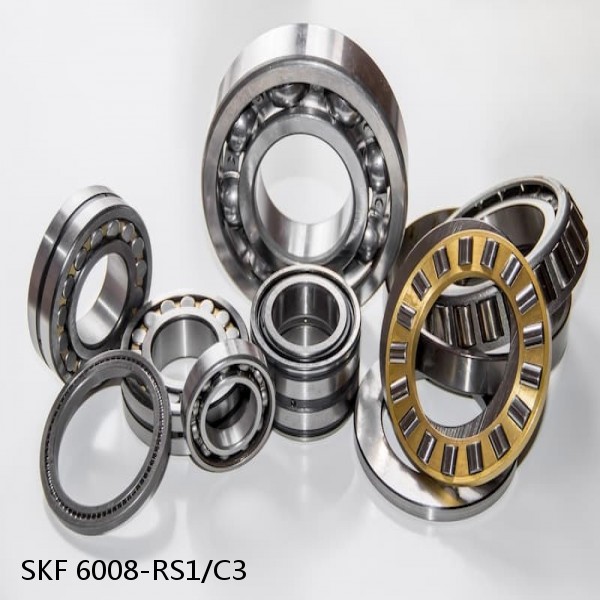 SKF 6008-RS1/C3  Single Row Ball Bearings #1 image